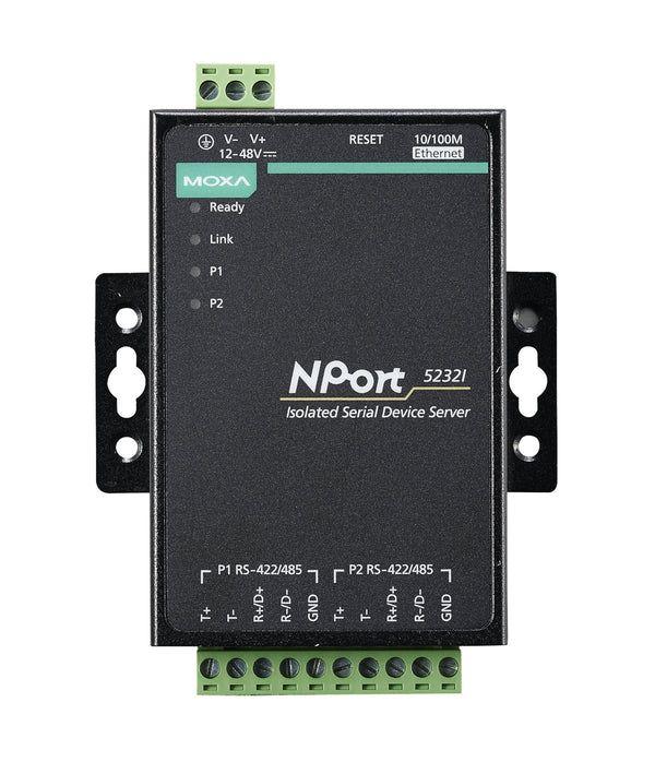 Переходник MOXA NPort 5232I. 2 порта RS-422/485. 1 порт 10/100BaseTX. дополнительная изоляция до 2 кВ - фото 1 - id-p219346026