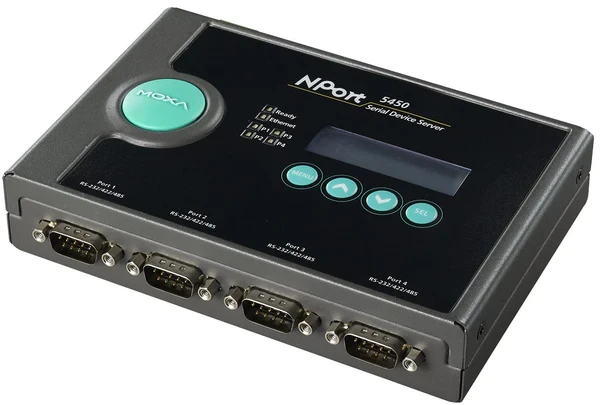 Переходник MOXA NPort 5450I. 4 порта RS-232/422/485. 1 порт 10/100M Ethernet. дополнительная изоляция до 2 кВ - фото 2 - id-p219346030