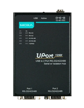 Преобразователь переходник MOXA UPort 1250I. 1 порт USB. 2 порта RS-232/422/485. доп. изоляция 2 кВ - фото 2 - id-p219347237