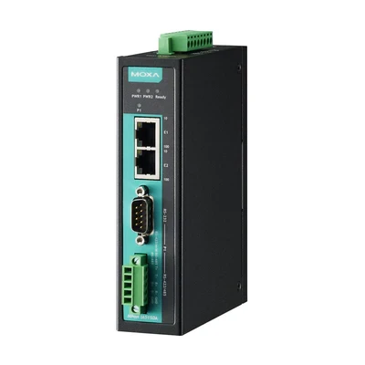 Переходник MOXA NPort IA5150AI-T. 1 порт RS-232/422/485 (DB9M) в 2 порта 10/100BaseTX. 1KV serial surge. 2 KV - фото 3 - id-p219346037