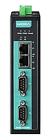 Переходник MOXA NPort IA5250A. 2 порта RS-232/422/485. 1 порт 10/100MBaseT(X). 1KV serial surge