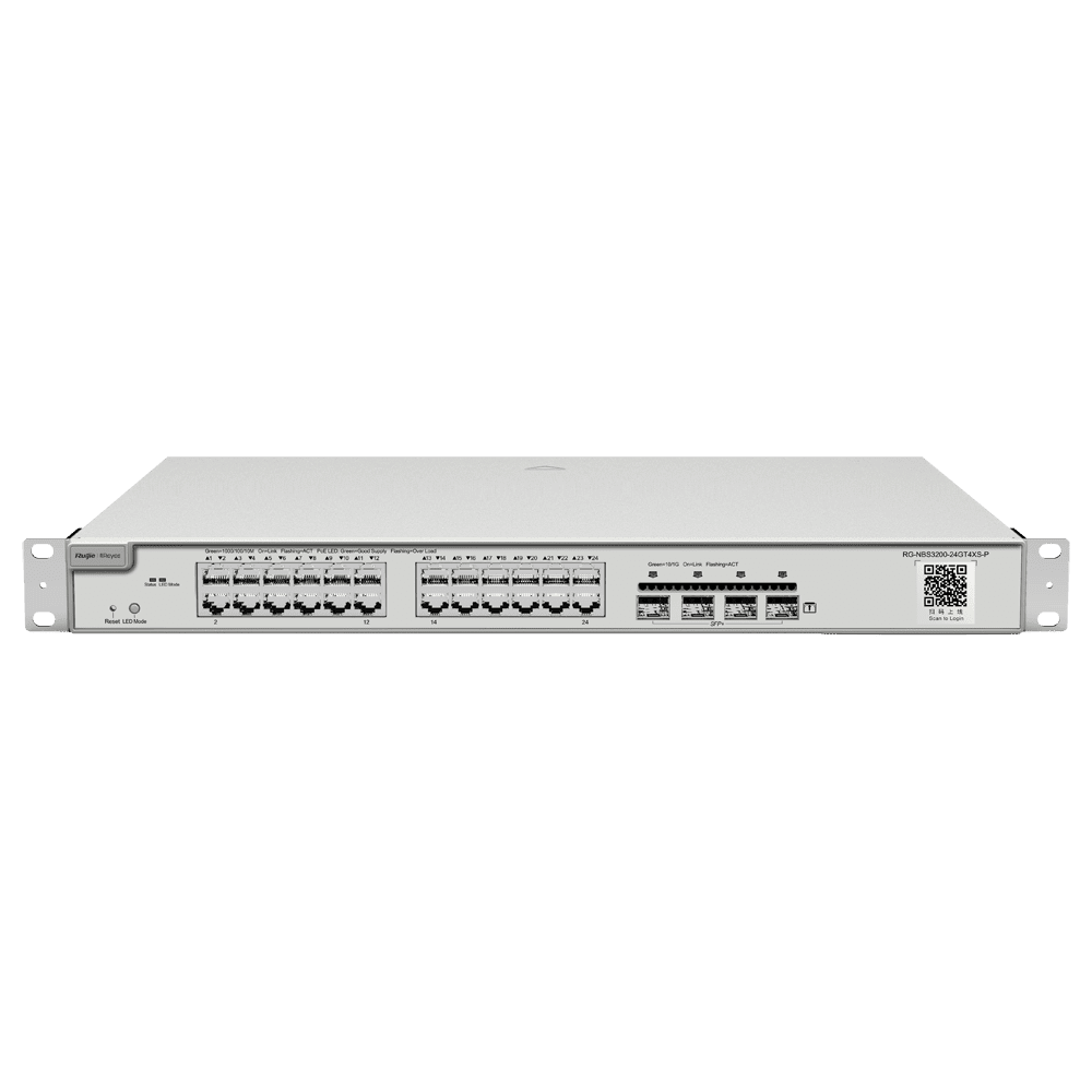 Управляемый коммутатор 2 уровня Ruijie 48 портов 10/100/1000BASE-T и 4 порта 1G/10G SFP+ - фото 1 - id-p219347270