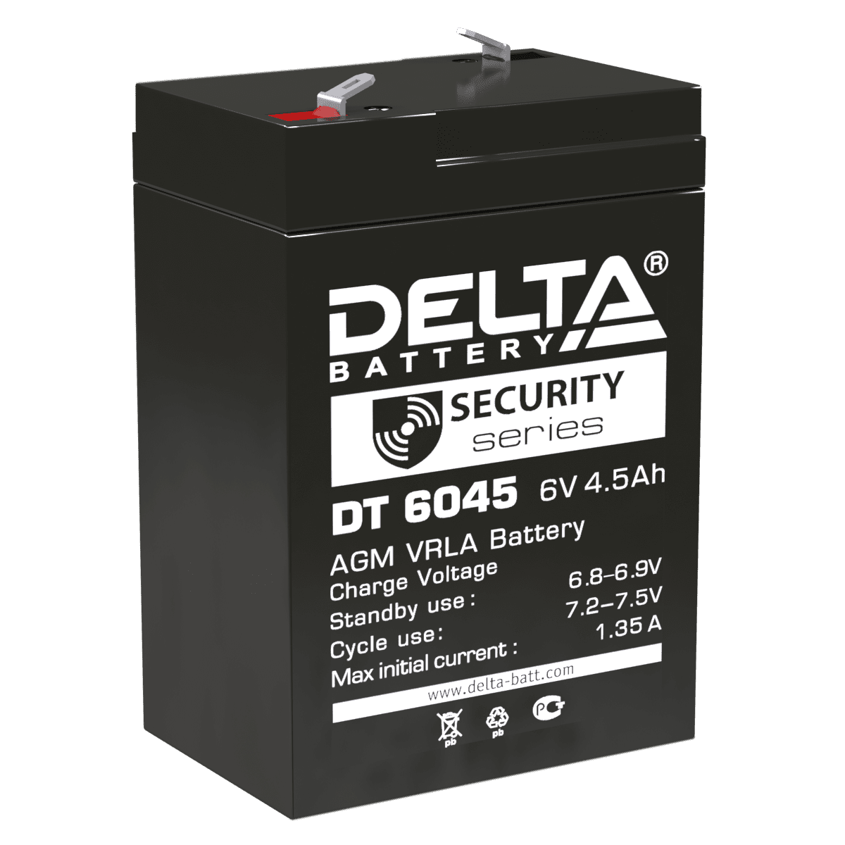Аккумуляторные батареи DELTA DT 6v свинцово кислотные AGM - фото 1 - id-p219347308