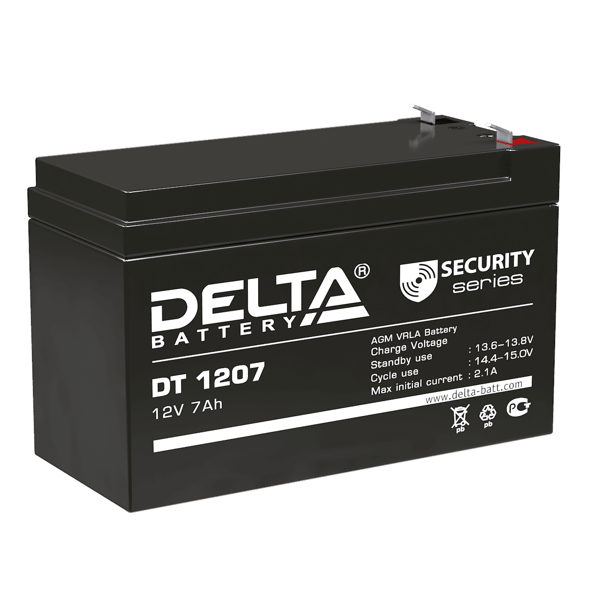 Аккумуляторные батареи DELTA DT 12v свинцово - кислотные AGM - фото 1 - id-p219347318
