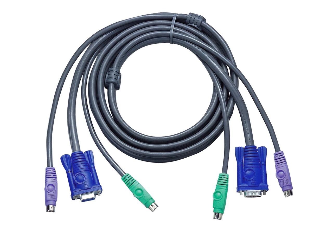 КВМ-кабель с интерфейсами PS/2, VGA (1.8м) - фото 1 - id-p219347468