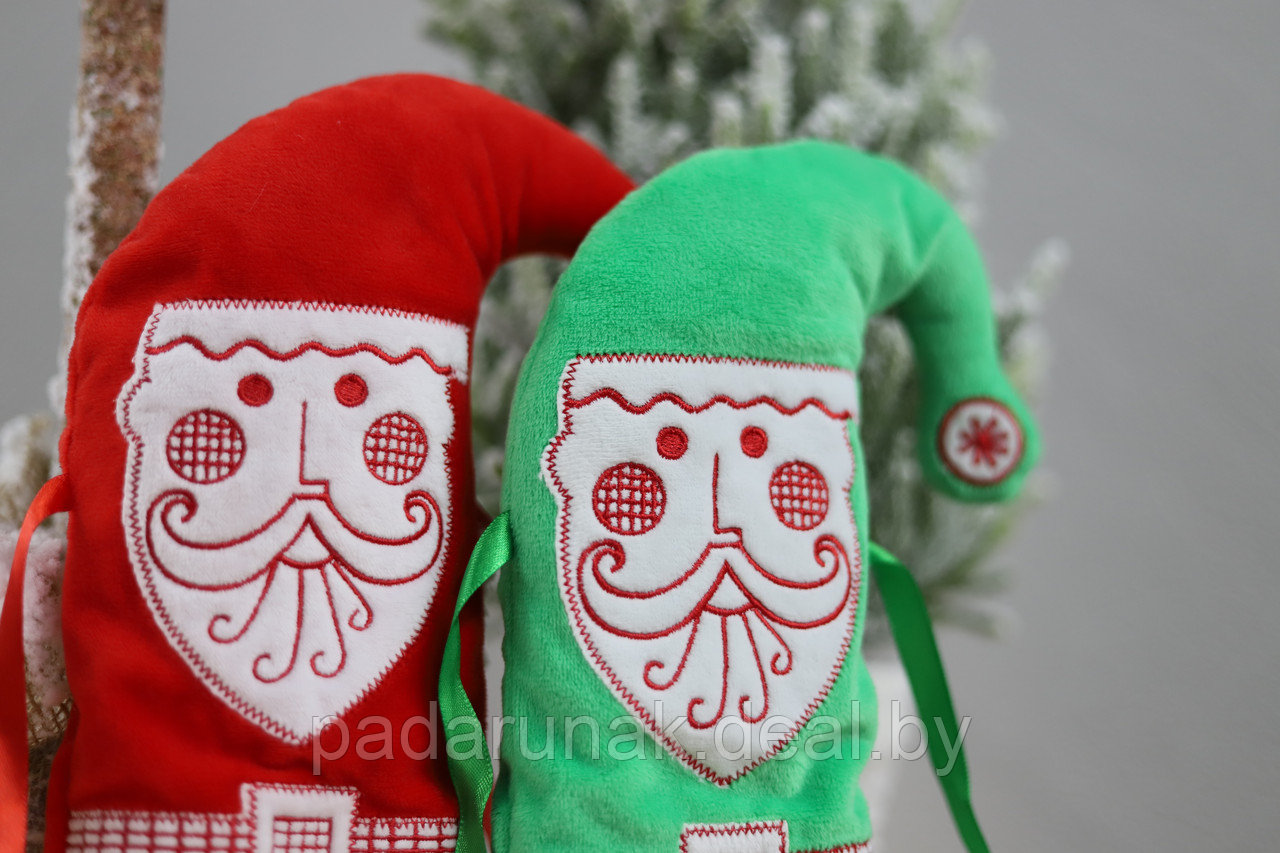 Колпачок Забавный Дед Мороз, новогодняя упаковка для конфет - фото 4 - id-p160114911