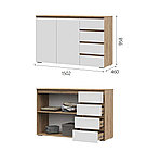 Гостиная Хелен - Композиция 3 - Белый/Дуб крафт золотой (Стендмебель), фото 6