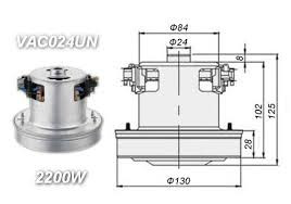 Двигатель пылесоса AEG, Electrolux 2200W YH-2200-02D-PGH32 (аналог VAC024UN) - фото 4 - id-p31482364