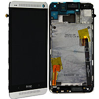 Дисплейный модуль HTC ONE M7 1 SIM в рамке (оригинал), фото 3