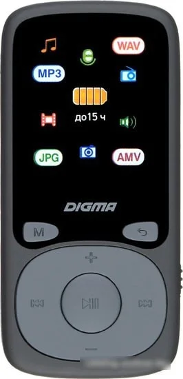 MP3 плеер Digma B4 8GB (черный) - фото 1 - id-p219370340