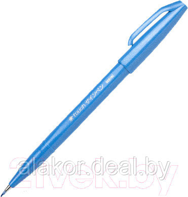 Маркер-кисть Pentel Brush Sign pen, 0.3мм, цвет голубой, корпус голубой - фото 1 - id-p219378607