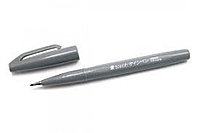 Маркер-кисть Pentel Brush Sign pen, 0.3мм, цвет серый, корпус серый
