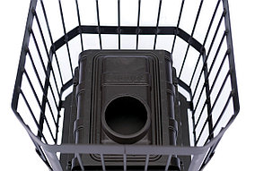 Печь банная чугунная "СИБИРЬ-15". Чугунная дверка без выносного топочного канала (Сетка), фото 3