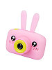 Детский цифровой  Фотоаппарат Childrens Fun Camera Rabbit Зайчик с ушками  цвет : розовый,голубой, фото 5