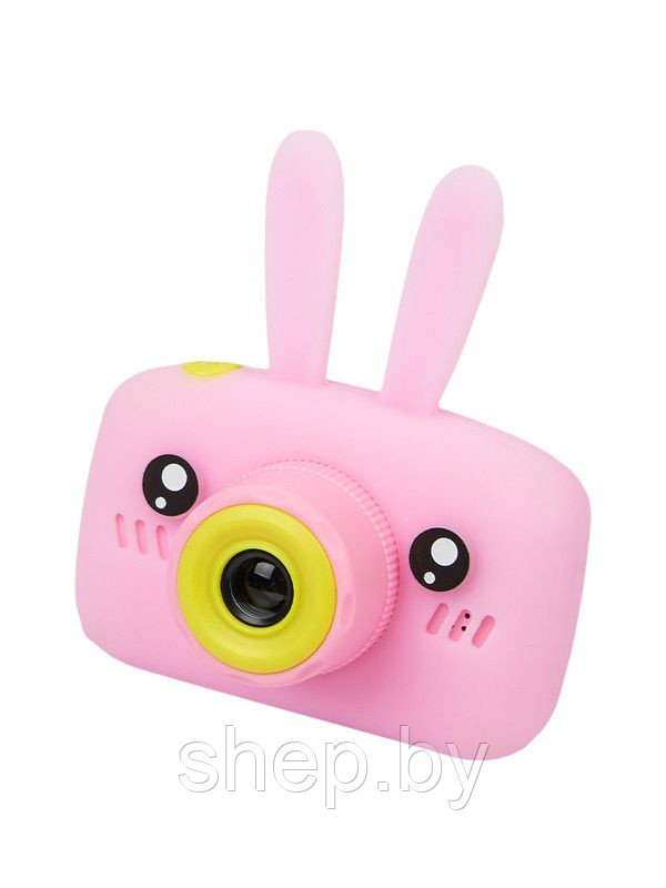 Детский цифровой Фотоаппарат Childrens Fun Camera Rabbit Зайчик с ушками цвет : розовый,голубой - фото 5 - id-p219404445