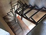 Лестница на металлокаркасе 180 градусов, фото 6
