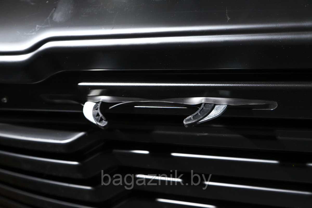 Автобокс Евродеталь ED Магнум 390, черный, тиснение «карбон», 185х84х42см, быстросъём, двухсторонний - фото 6 - id-p216594744
