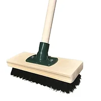 Комплект: Щетка палубная деревянная под углом 45* (основание 215x80 мм) + Черенок