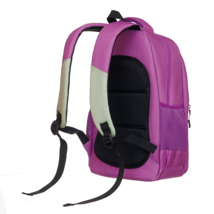 Рюкзак молодежный 45 х 30 х 18 см, эргономичная спинка, + мешок, TORBER CLASS X, розовый/салатовый - фото 4 - id-p219421658
