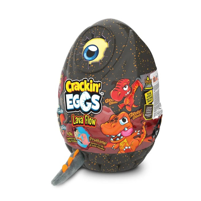 Мягкая игрушка динозавр «Crackin'Eggs» 22 см в яйце. Серия Лава - фото 1 - id-p219423236