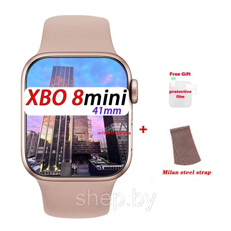 Спортивные смарт часы XBO 8mini с экраном 1.75 дюйма цвет : черный, серый, розовый - фото 1 - id-p219427631