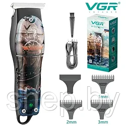 Триммер для бороды и усов, машинка для стрижки волос профессиональная, VGR V-953
