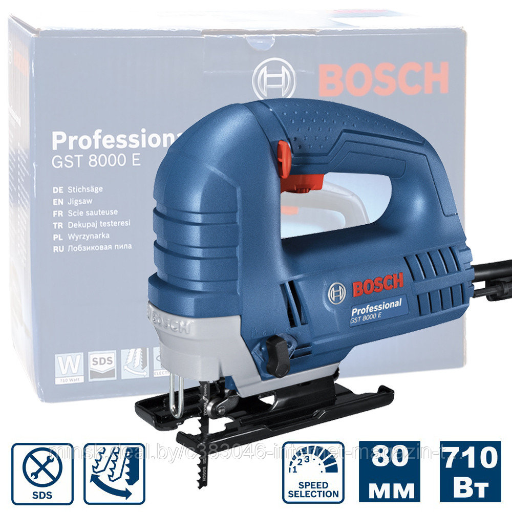 Лобзик электрический GST 8000 E Professional BOSCH (060158H000) - фото 1 - id-p44408654