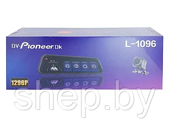 Видеорегистратор-Зеркало Pioneer.Ok L1096 + Камера Заднего Вида   10" дюймовый IPS экран
