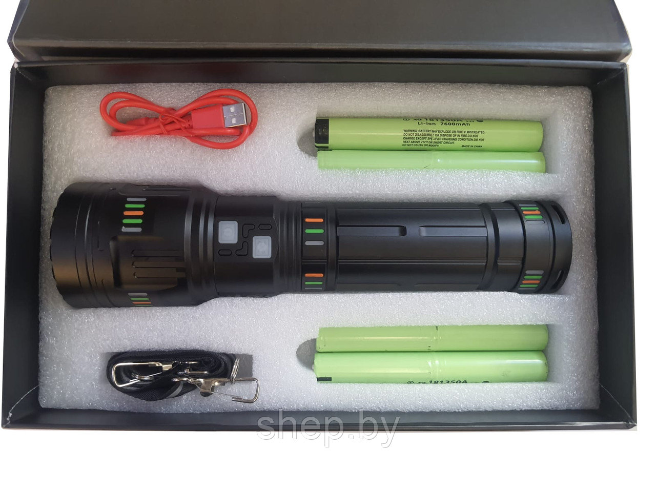 Сверхмощный ручной фонарь Огонь POLICE H-321-GT600, (FlashLight)до 5км, сверх-яркий диод GT600 - фото 2 - id-p219432346