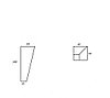 Мебельные ножки (МН 119 ПВ/2) из дуба или ясеня h=160 мм, d=45*25. Шлифованные под покрытие., фото 5