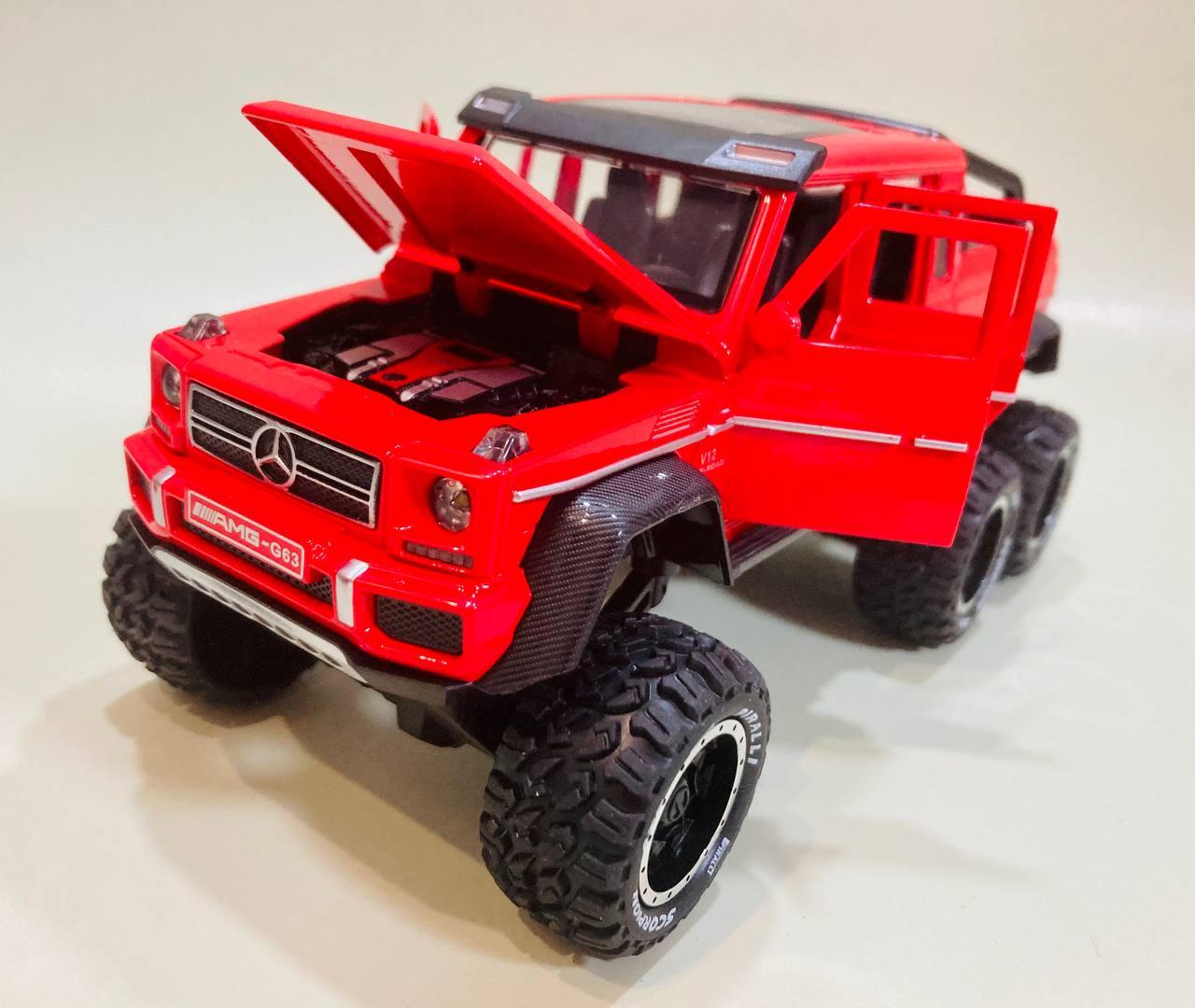 Металлическая модель автомобиля Mercedes AMG G63 6x6, свет, звук - фото 7 - id-p175591105