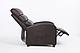 Кресло массажное Calviano 2164 коричневая экокожа, фото 8
