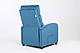 Кресло массажное Calviano 2164 синий велюр, фото 3