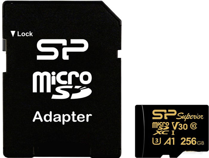 Карта памяти Silicon Power SP256GBSTXDV3V1GSP microSDXC Memory Card 256Gb UHS-I U3 V30 A1 Class10+ microSD-- - фото 1 - id-p219447381