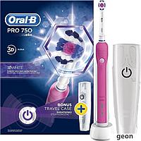 Электрическая зубная щетка Braun Oral-B Pro 750 3DWhite D16.513.UX (розовый)