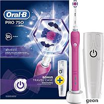 Электрическая зубная щетка Braun Oral-B Pro 750 3DWhite D16.513.UX (розовый)