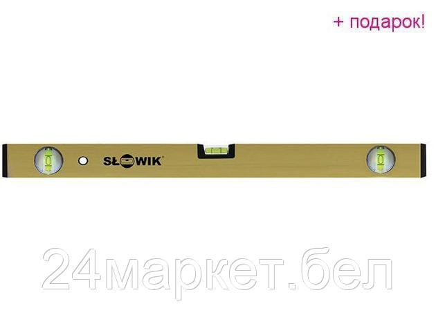SLOWIK Польша Уровень 1000 мм 3 глаз. брусковый, золото P31 SLOWIK (быт.) (580 гр/м 0.50 мм/м), фото 2
