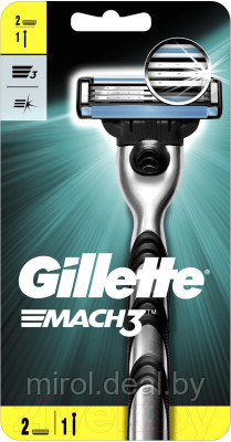 Бритвенный станок Gillette Mach3 - фото 1 - id-p219451847