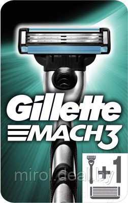 Бритвенный станок Gillette Mach3 - фото 2 - id-p219451847