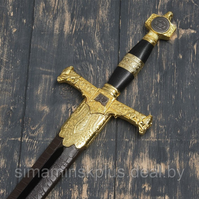 Сувенирный меч, рукоять Звезда Давида, клинок роспись, 86 см - фото 4 - id-p219451356