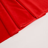 Лоскут Велюр на трикотажной основе,красный 100*180см,80%хл,20%п/э, фото 2