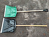 Снегоуборочная лопата пластиковая с черенком и лезвием, фото 5
