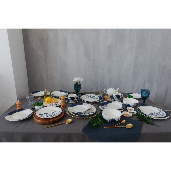 Набор тарелок фарфоровых Доляна Ternura, 18 предметов: 6 тарелок d=20 см, 6 тарелок d=25 см, 6 тарелок - фото 6 - id-p219455726