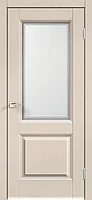 Дверное полотно SoftTouch SoftTouch ALTO 6 600х2000 цвет Ясень капучино структурный стекло Мателюкс, контур №1