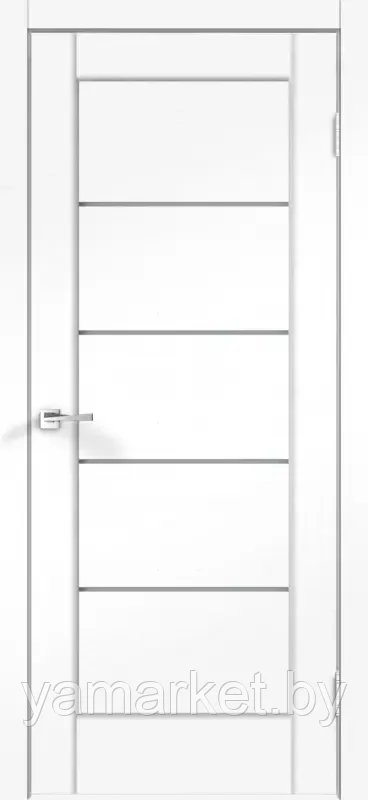 Дверное полотно SoftTouch SoftTouch PREMIER 1 900х2000 цвет Ясень белый структурный стекло Мателюкс - фото 1 - id-p219458097