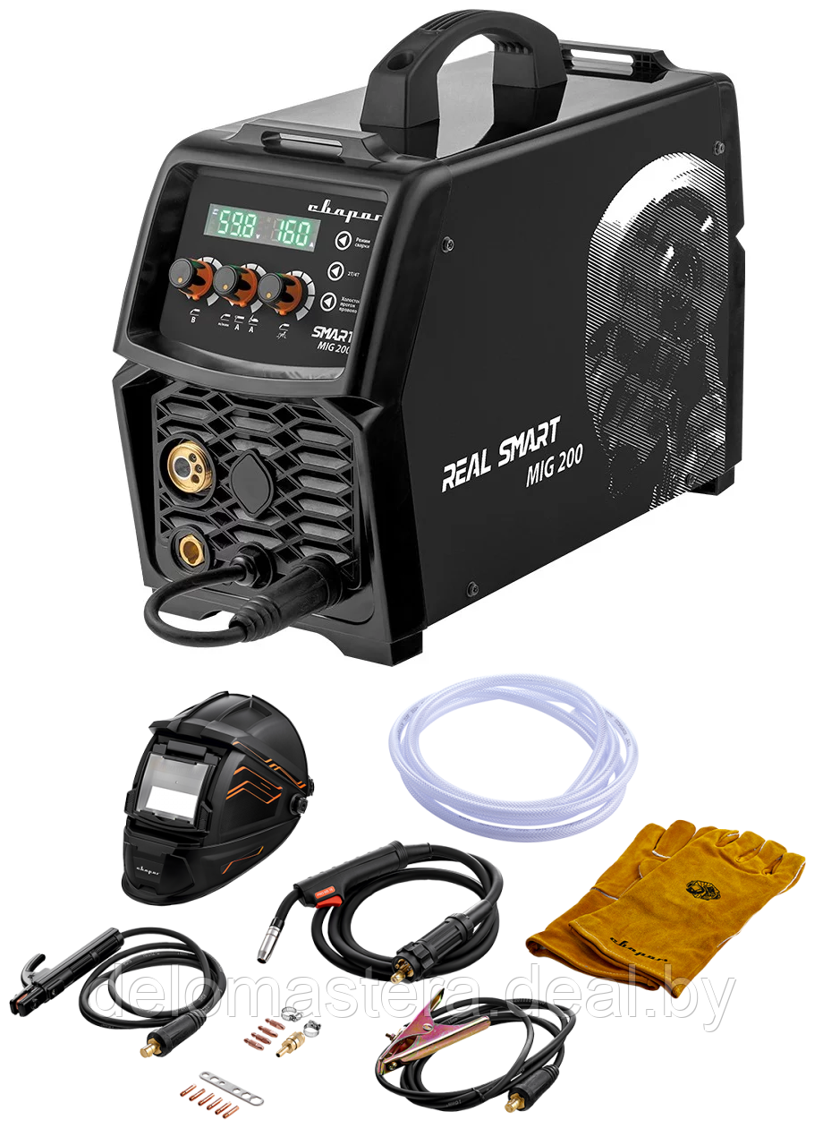 Сварочный инвертор Сварог REAL Smart MIG 200 Black (N2A5) - фото 1 - id-p219450149