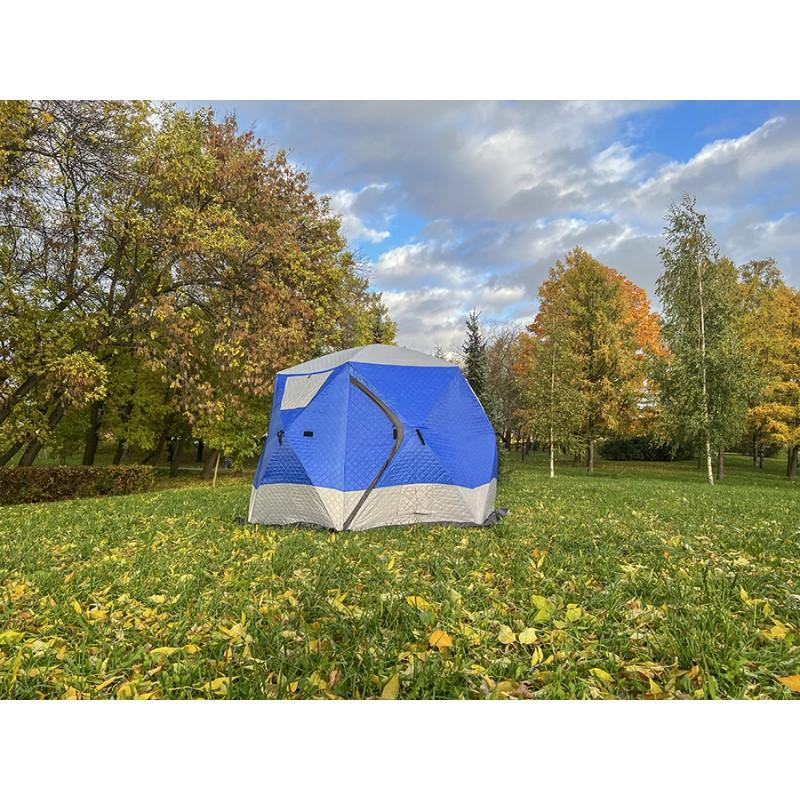 Палатка зимняя куб трёхслойная Mircamping (300х300х205см) (мобильная баня), арт. MIR-2020 - фото 4 - id-p219464388