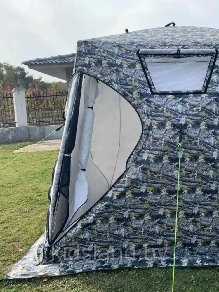 Палатка зимняя куб четырехслойная для рыбалки Mircamping 2019MC-СНЕГ (240х240х195/220см) - фото 5 - id-p219464470