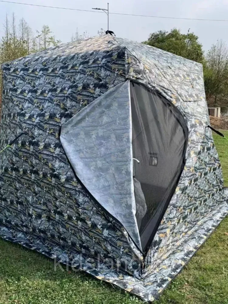 Палатка зимняя куб четырехслойная для рыбалки Mircamping 2019MC-СНЕГ (240х240х195/220см) - фото 6 - id-p219464470