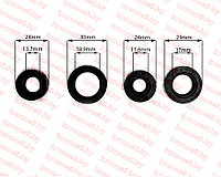 Сальники к-т 4 шт (11,6x24x10; 17x29x5; 18,9x30x5; 13,7x24x5) R180/180N